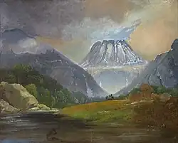 Gaustatoppen (ca. 1858)
