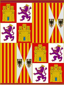 Pennant of the Catholic Monarchs (until 1492)
