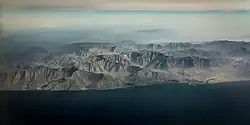 Persian Gulf with Zagros Mountains