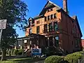 Becker's home on Delaware Avenue, in which he lived from 1886 until his death