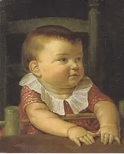 Otto Sigismund Runge in a Folding Chair (1805), 40 x 35.5&nbsp;cm.,