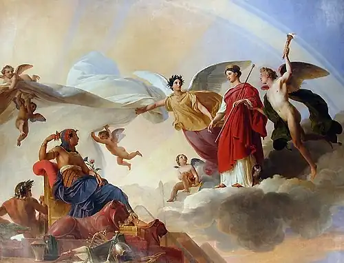 Study and Genius unveil ancient Egypt to Greece, 1827