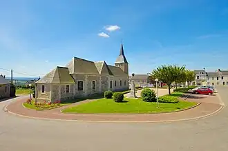 The church in Pierrefitte-en-Cinglais