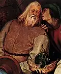 Joseph and a figure whispering