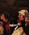 Group of figures beside Joseph