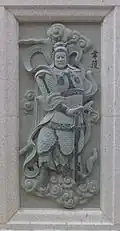 Statue of Weituo at Ping Sien Si Temple in Pasir Panjang, Perak, Malaysia