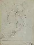 God the Father, study by Sebastiano del Piombo for the tambour