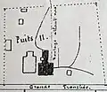 Ground plan of the shaft installations.