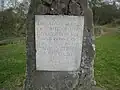 Plaque on the Clifton Goal