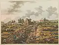 "La Belle Alliance, the centre of the French position". Engraver James Rouse