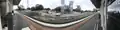 Panorama shot of southbound view from Platform 1, November 2023