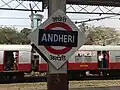 Platform signboard