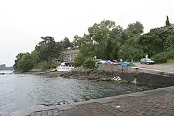 a riverside restaurant