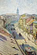 Nowy Świat Street in Warsaw on a Summer Day, Władysław Podkowiński
