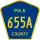 County Road 655A marker