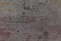 Phallic graffiti at the Odeon in Pompeii