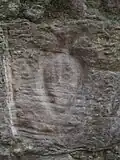 A louse graffito at a Rome gate