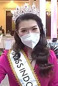 Miss Indonesia 2020-2021 Pricilia Carla Saputri Yules, of South Sulawesi