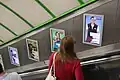 #FreedomTo campaign on Digital Escalator Panels on London Underground