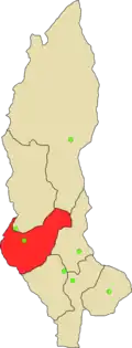 Location of Utcubamba in the Amazonas Region