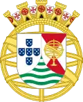 Temporary coat of arms representing Portuguese Mozambique at the Portuguese colonial exhibition (1934).
