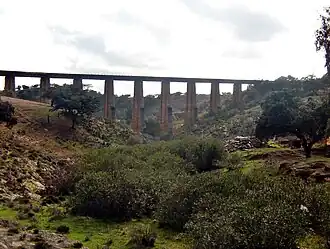 Cascabelero Bridge&nbsp;[es], belonging to the branch line.