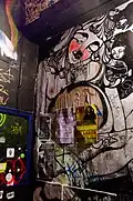 A mural on the club's interior.