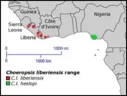Map of range