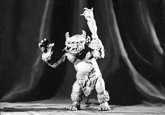 Ogre clay model