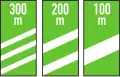 Freeway exit distance panels