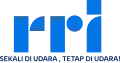 RRI's fourth logo with the slogan "Sekali di Udara, Tetap di Udara!"