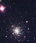 NGC 4590 imaged using CTIO's PROMPT-6 telescope. The RGB filters were used, 10 second exposure on each. Additionally, a layer of WISE 12 micron data from SkyViewer was layered on top.