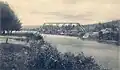 Railroad bridge across the Saco River in 1916