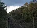 Overhead wires on the Cathcart circle