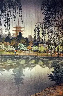Rain at Kofukuji Temple