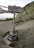 Highest point on the trail