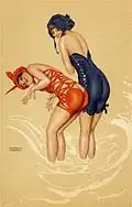 La Mer Fleurie, postcard design, c. 1915
