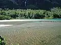 Close up picture of the river