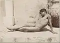 Reclining Male Nude Beside Vase at the Metropolitan Museum of Art