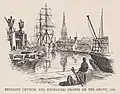 Redcliffe Church and cranes 1908
