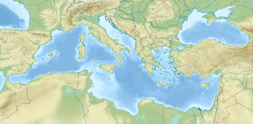 Libyan Sea is located in Mediterranean