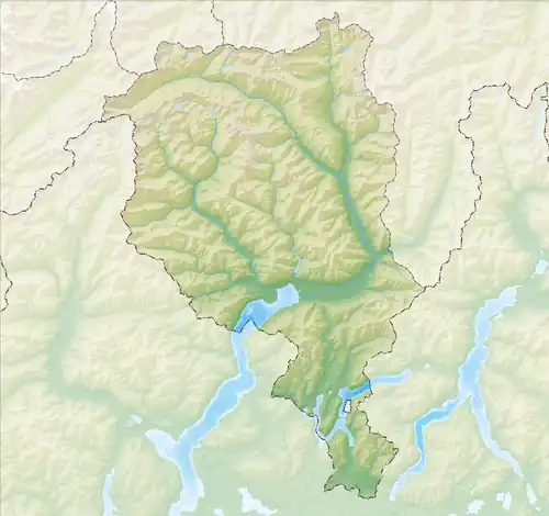 Chiasso is located in Canton of Ticino