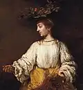 Flora by Rembrandt, 1654