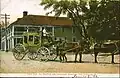 Resolved Waterman Tavern ca. 1900. The front part of the tavern is demolished and only one back ell survives today