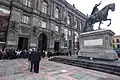 The 2017 equestrian statue of Charles IV of Spain restoration inauguration day