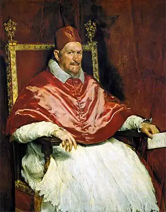 Diego Velázquez, Portrait of Innocent X (c. 1650) 141 × 119 cm