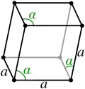 Rhombohedral crystal structure for grey: arsenic