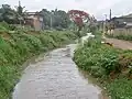 Caladão Stream between the Floresta and Tranquilão neighborhoods after a storm.