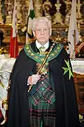 Richard Comyns of Ludston (1933–2020), the first Supreme Grand Prior, in 2013