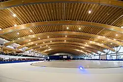 2009 Commendation, Structural Design, Spans (e.g. bridges, stadiums, big sheds), Structural Design - Timber: Richmond Olympic Oval Roof, Canada, Richmond by Cannon Design